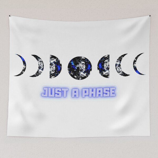 Item preview, JUST A PHASE (Moon phases) - Midnight Bath Abstract Painting designed and sold by CuddlyPeas.