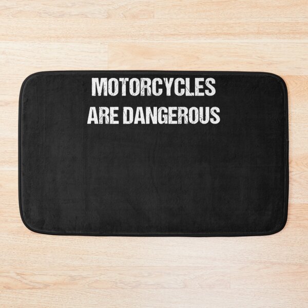 Item preview, Motorcycles Are Dangerous Funny Ironic Motorbike  designed and sold by Lukifo-Glacier.