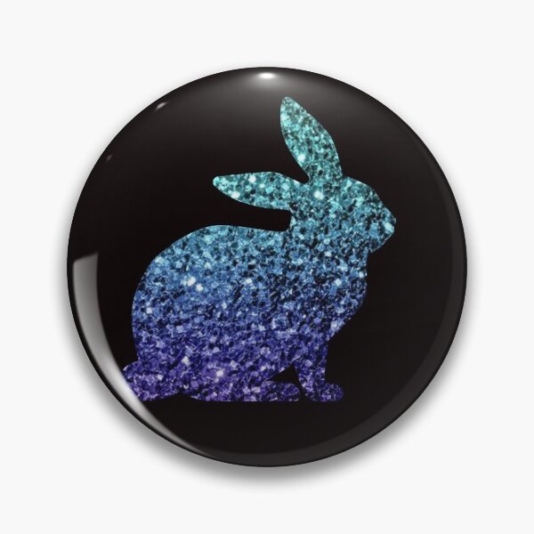 Item preview, Teal and Blue Ombre Faux Glitter Easter Bunny designed and sold by Felicity-K.