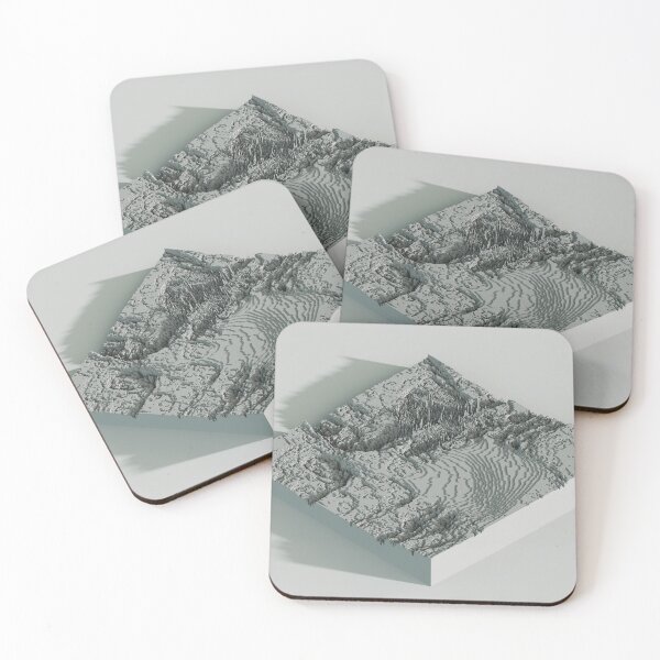 Item preview, blocky aerial minimalist landscape designed and sold by Matthieu Tuffet.