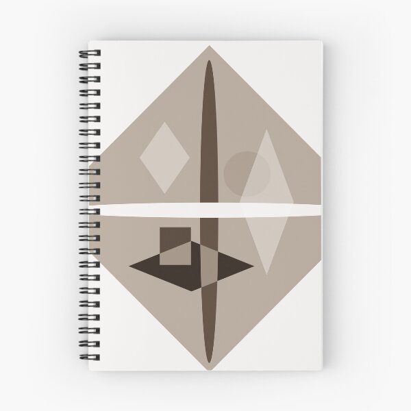 Item preview, Sepia White Geometric Abstract Luxe 37 designed and sold by vortexatelier.