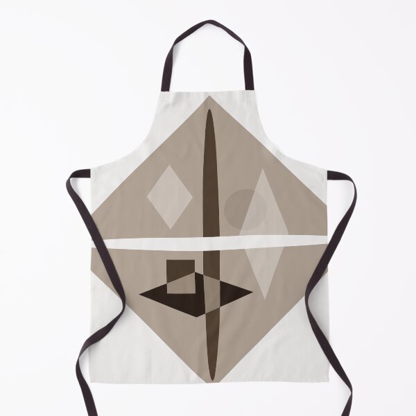 Item preview, Sepia White Geometric Abstract Luxe 37 designed and sold by vortexatelier.