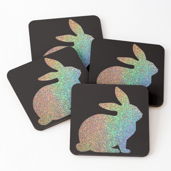 Item preview, Conejito de Pascua con purpurina sintética arcoíris holográfico designed and sold by Felicity-K.