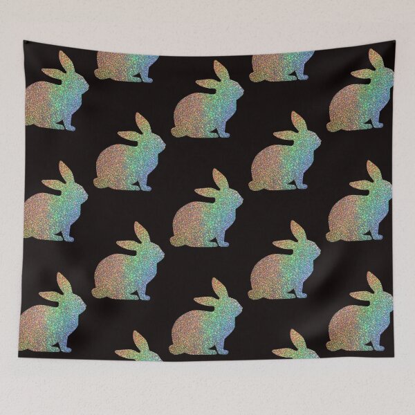 Item preview, Holographic Rainbow Faux Glitter Easter Bunny designed and sold by Felicity-K.