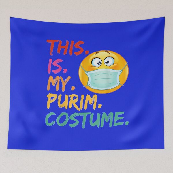 Item preview, This is my Purim Costume funny Jewish Face Mask designed and sold by michaelscoe.