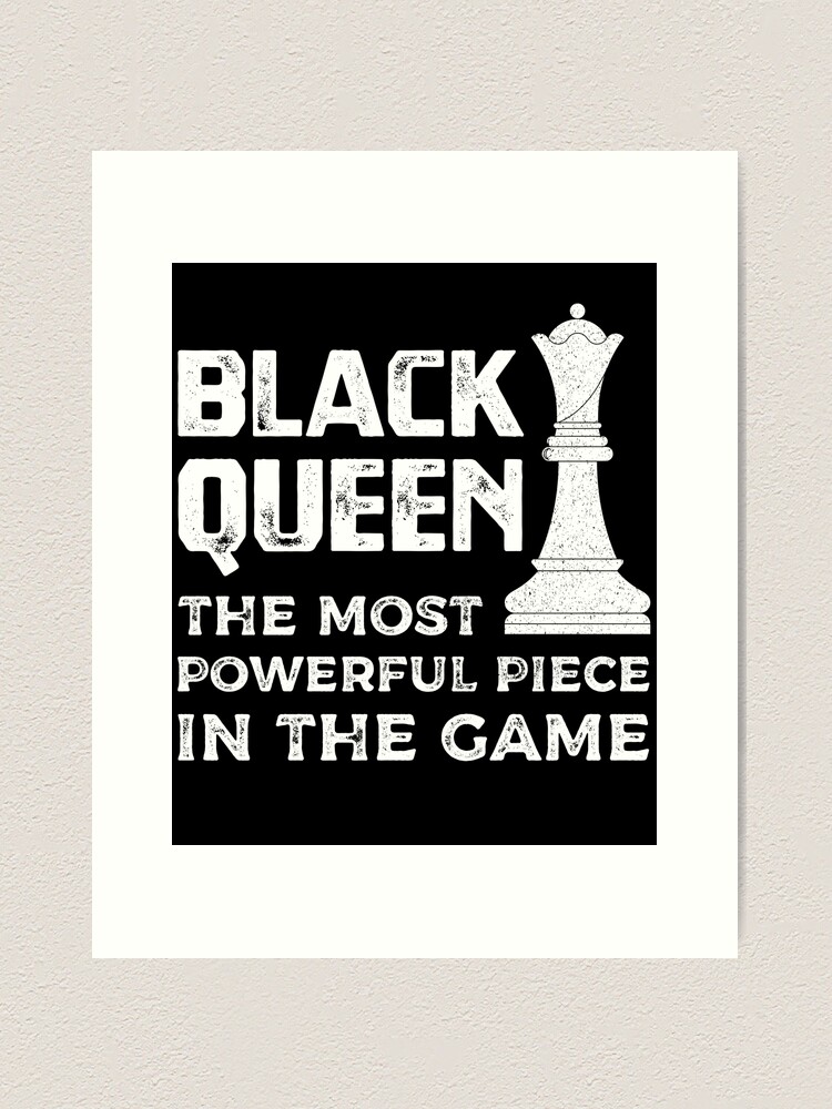 Black Queen The Most Powerful Piece In The Game Chess Canvas Print