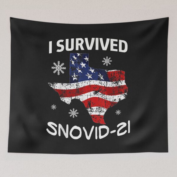 Item preview, Snowstorm Texas 2021 I survived snovid-21 Snow Ice Outage T-Shirt designed and sold by Lukifo-Glacier.
