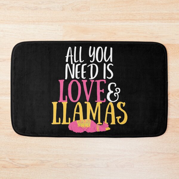 Item preview, ALL YOU NEED IS LOVE AND LLAMAS designed and sold by travelnerd.