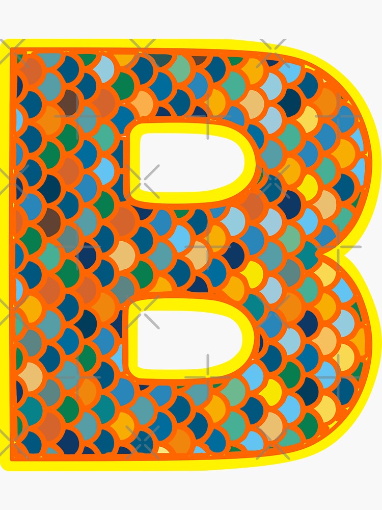 Letter B - Outline - Letter - Sticker