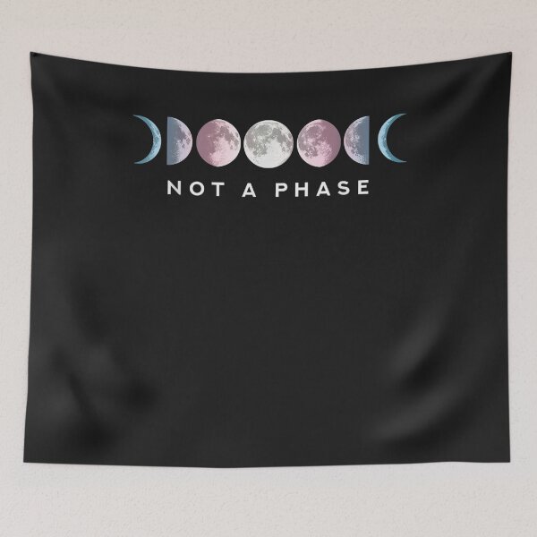 Item preview, Not a phase Moon LGBT Trans Pride Transgender T-Shirt designed and sold by Lukifo-Glacier.