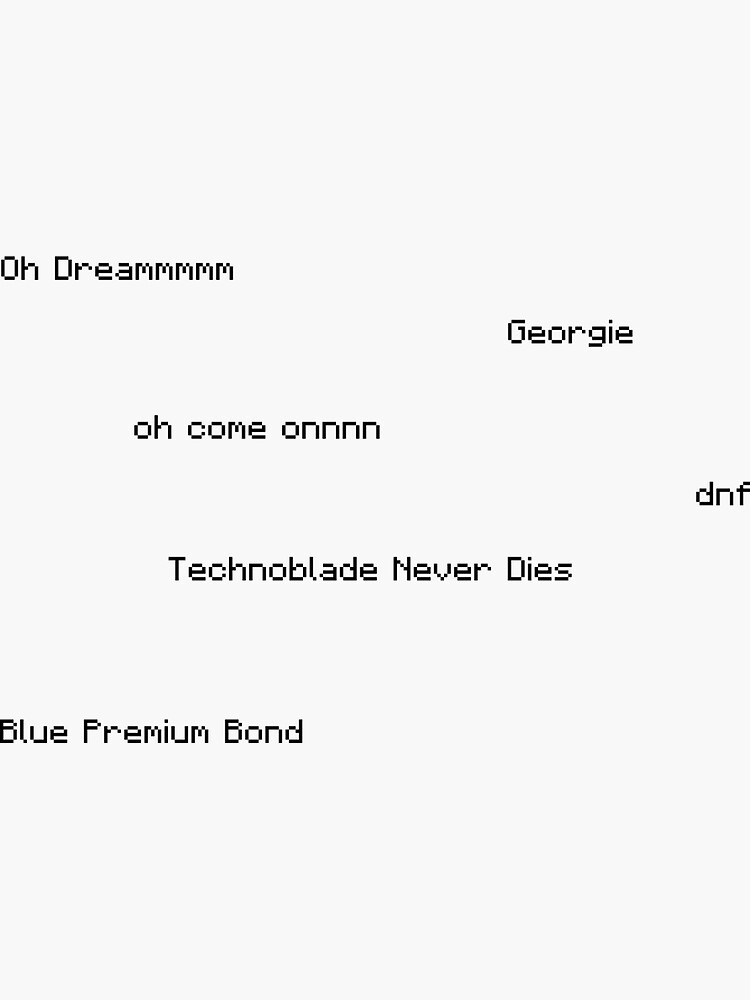 "Mcyt Quotes" Sticker for Sale by kpetro1227 Redbubble