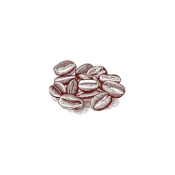 Artwork thumbnail, Coffee Beans by RedsStickerShop