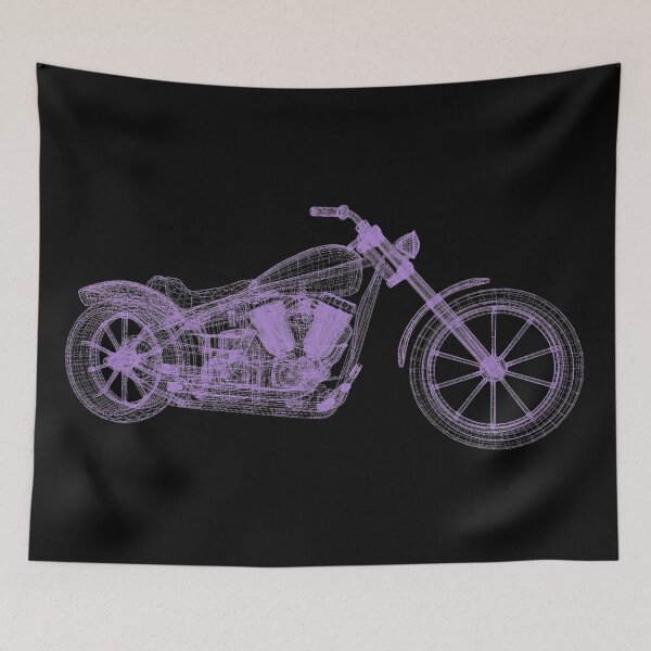 Item preview, motorcycle wireframe designed and sold by kombos.