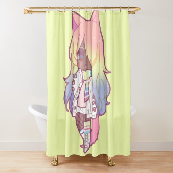 Rainbow Girl Shower Curtain