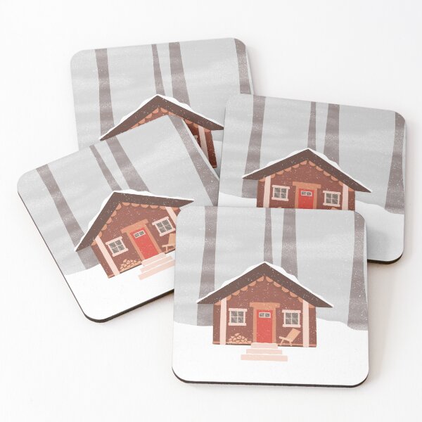 Item preview, Cabin in the Snowy Woods designed and sold by apple-krisp.