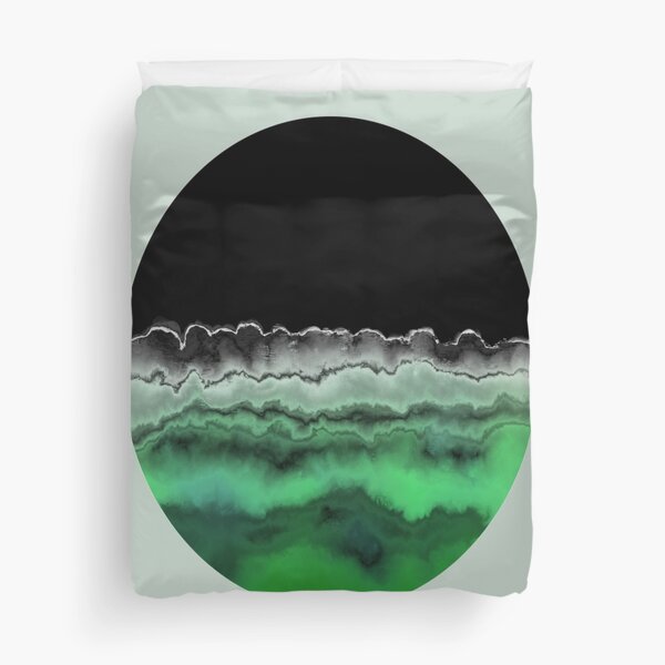 Emerald Decay Duvet Cover