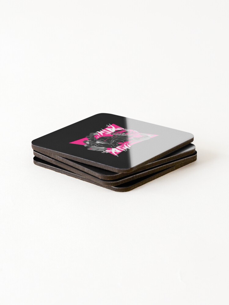 Thumbnail 4 of 5, Coasters (Set of 4), Female Biker Ninja designed and sold by RedsStickerShop.