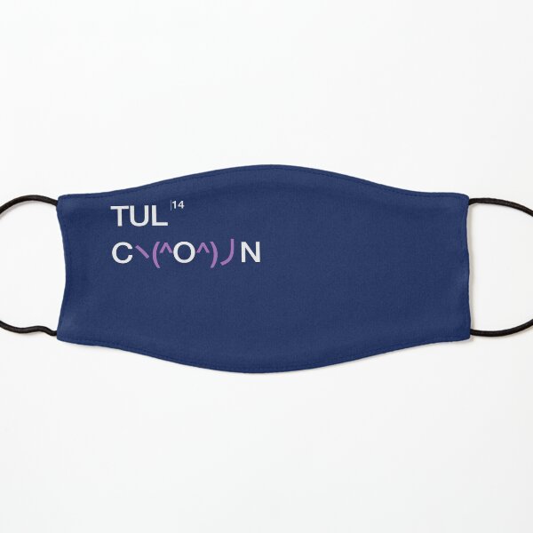 TULCON14 Logo: ヽ(^o^)丿 (white/purple) Kids Mask
