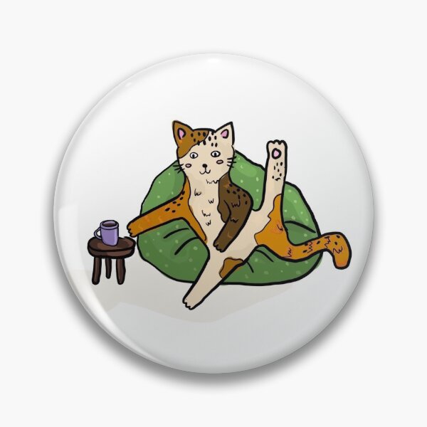 Item preview, Relaxed cat designed and sold by saskiastone.
