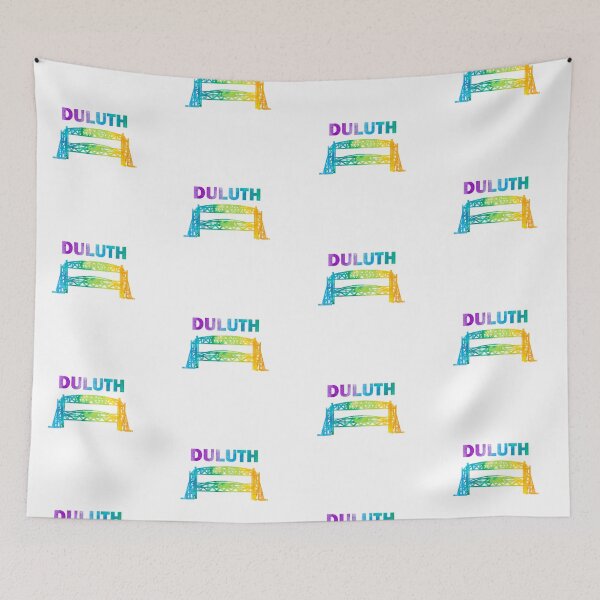 Item preview, Duluth Minnesota Aerial Lift Bridge Watercolors designed and sold by MinnesotApparel.