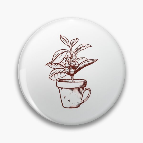 Item preview, Potted Cocoa Plant designed and sold by RedsStickerShop.
