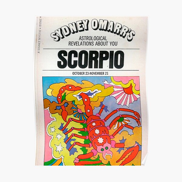 scorpio vintage poster Poster