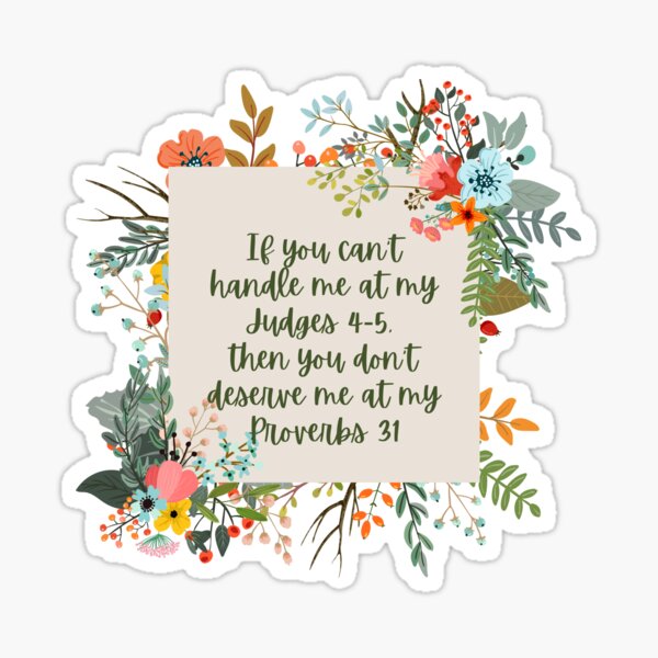 Proverbs 31 VS Jael Sticker