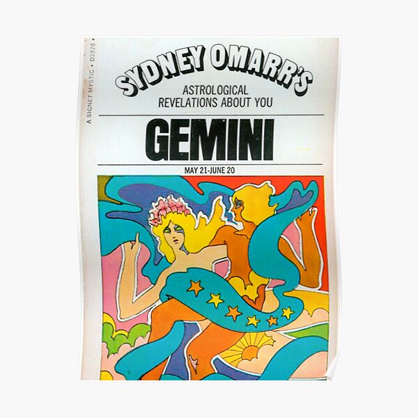 gemini vintage poster Poster