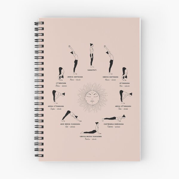 Item preview, Sun Salutation Yoga Sequence | Ashtanga Yoga Pose Illustration designed and sold by Sadhana Design Studio.