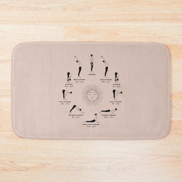 Item preview, Sun Salutation Yoga Sequence | Ashtanga Yoga Pose Illustration designed and sold by Sadhana Design Studio.