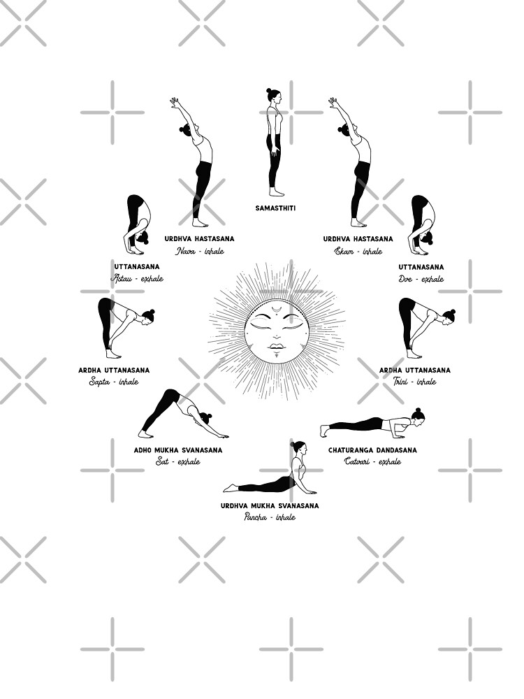 Sun Salutation A- Yoga Wall Art (Printable) – Hippie Heathen Shop