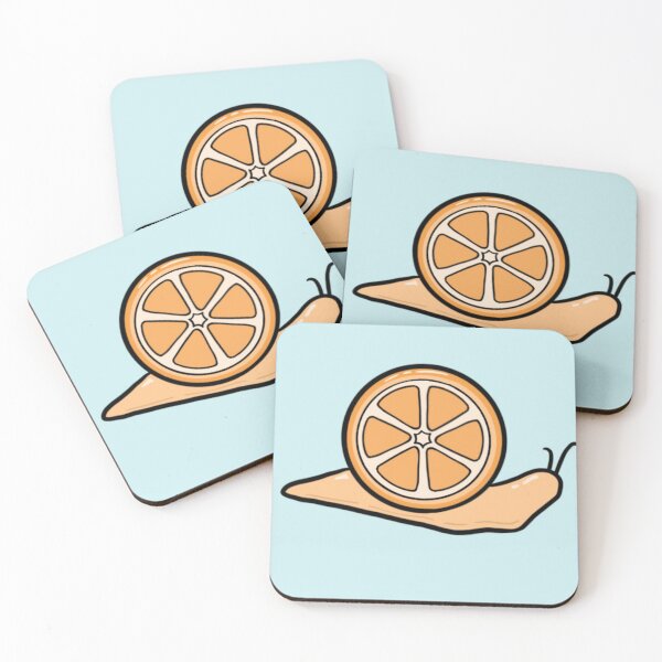 Item preview, Cute Kawaii Citrus Orange Snail designed and sold by bassoongirl123.