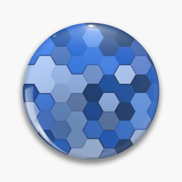 Item preview, Shades of Blue Hexagons designed and sold by benznest.