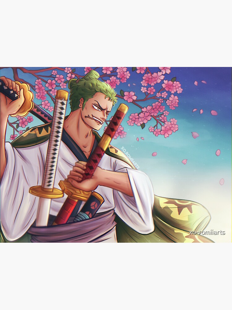 Zoro In Wano Sticker For Sale By Xo Romiiarts Redbubble 7993