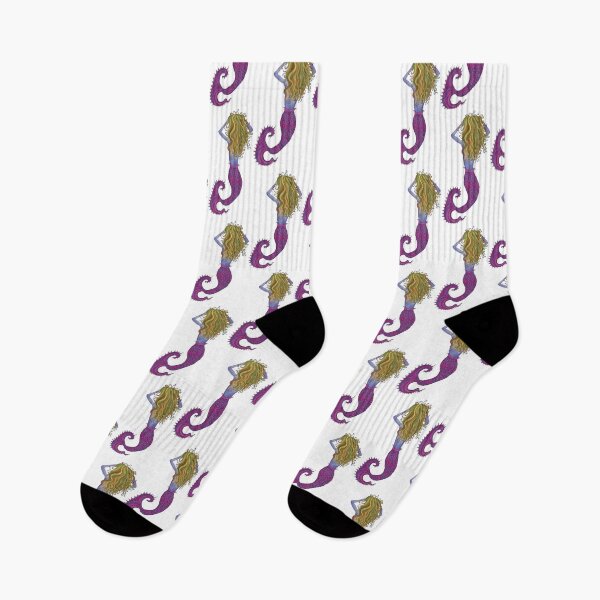 Item preview, Olive and Purple Watercolor Mermaid designed and sold by HeatherNafeArt.