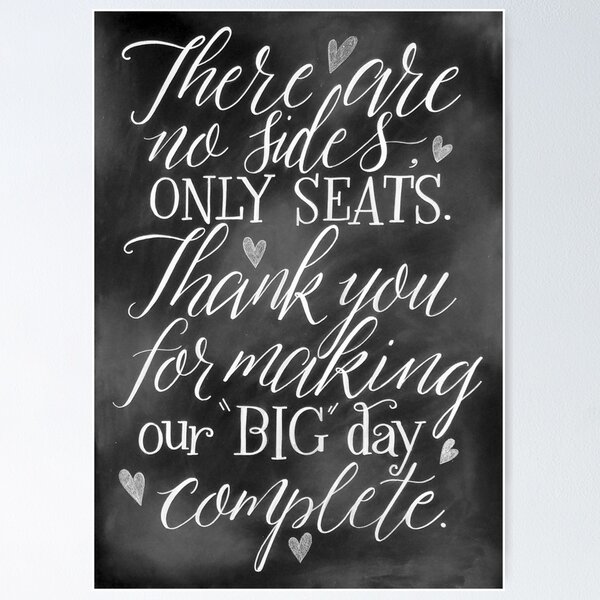 Item preview, There are no sides, only seats - with hearts designed and sold by BbArtworx.