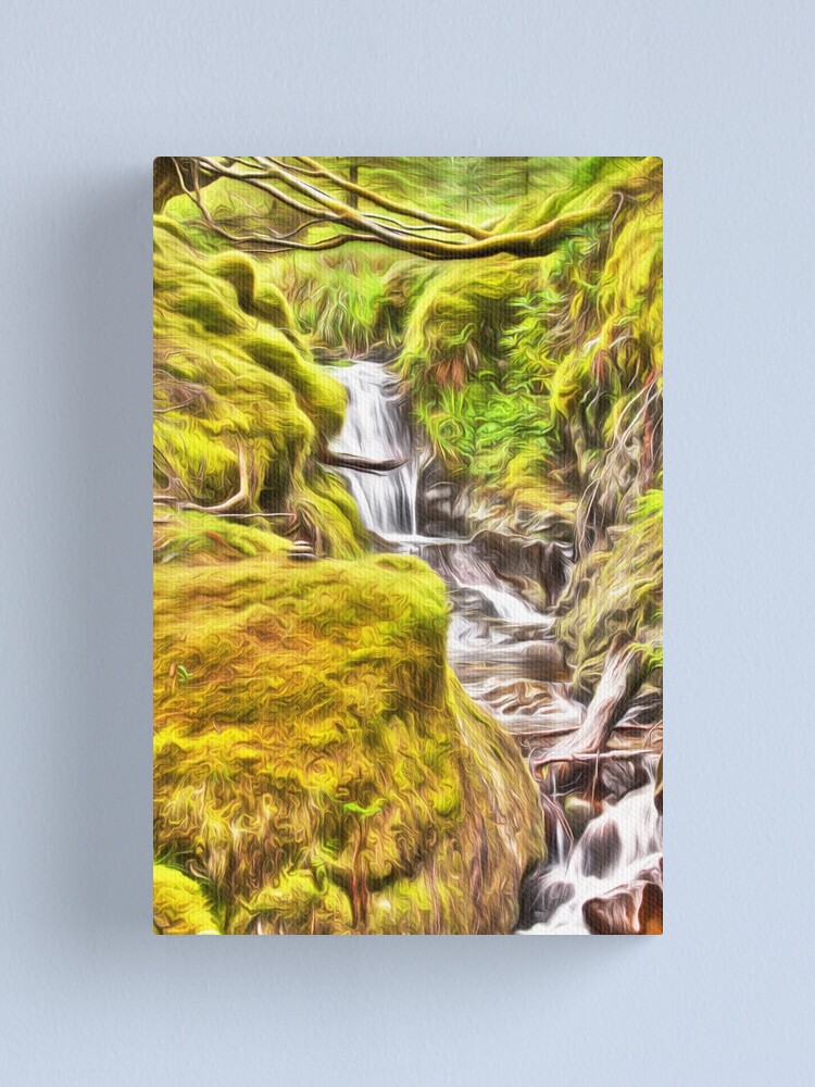Alternate view of Dreamy Pucks Glen Waterfall Canvas Print