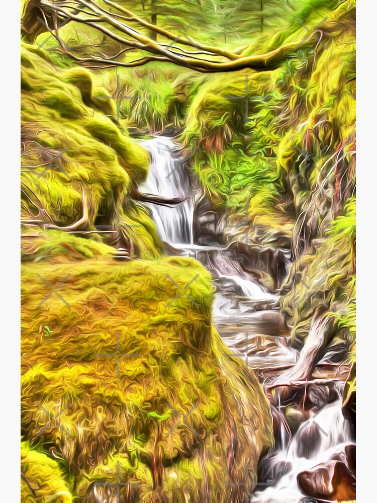 Dreamy Pucks Glen Waterfall by Focal-Art