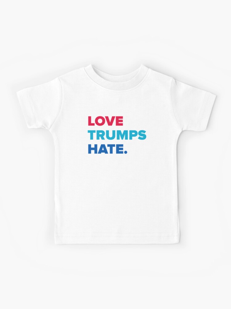 Baby Bodysuit or Toddler Baseball T-shirt Love trumps hate