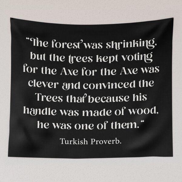 Item preview, Turkish Proverb designed and sold by Texterns.