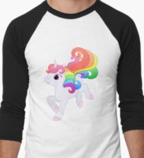 Cute Baby Rainbow Unicorn Men's Baseball ¾ T-Shirt