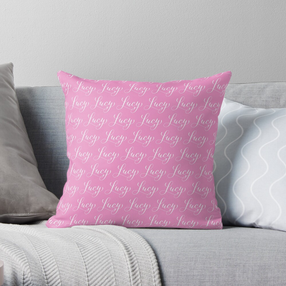 Pillow with name LUCY Motif Favourite Person