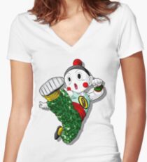 Camiseta entallada de cuello en V Chiaotzu Bape