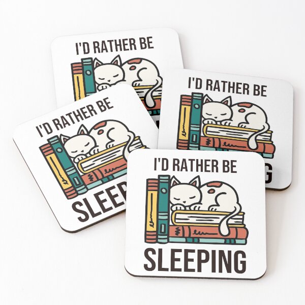 Item preview, I'd Rather Be Sleeping - Funny Cat designed and sold by RedQuality.