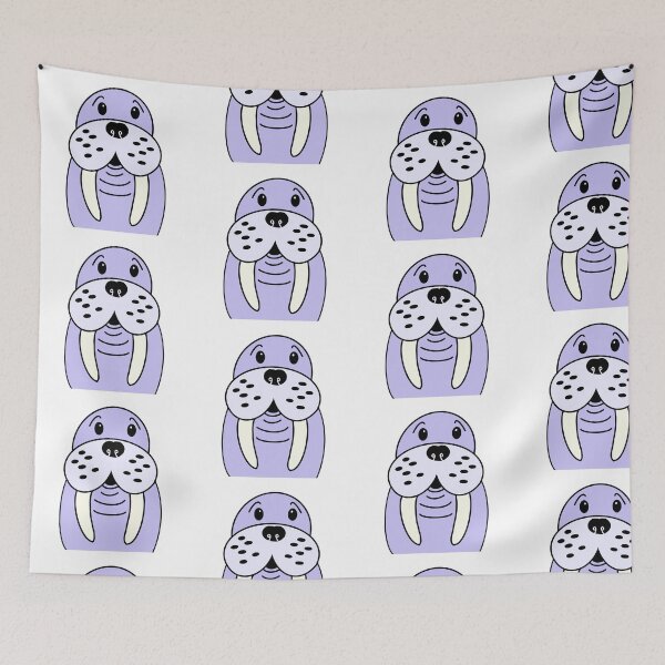 Item preview, Happy Walrus Cartoon designed and sold by Moose-and-Bug.