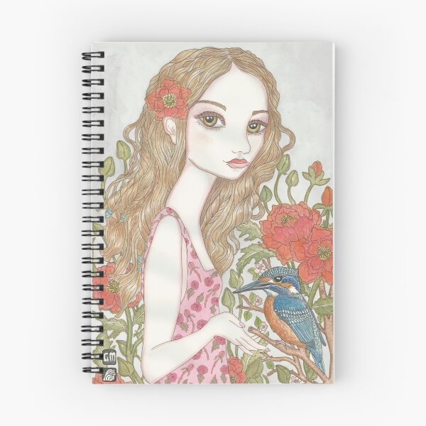 Item preview, Girl and Kingfisher designed and sold by genevievem.