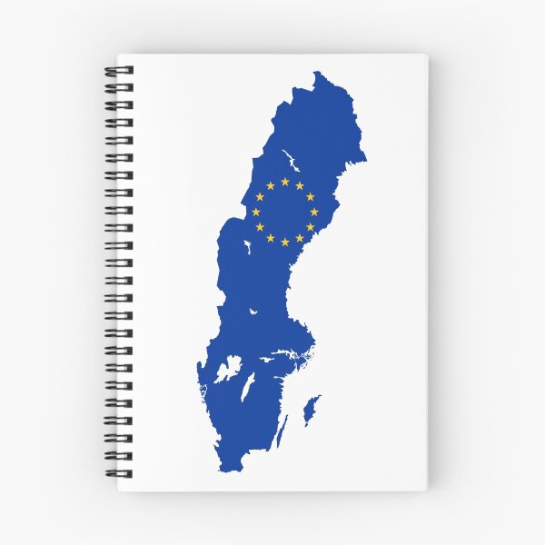Item preview, European Union Flag Map of Sweden designed and sold by abbeyz71.