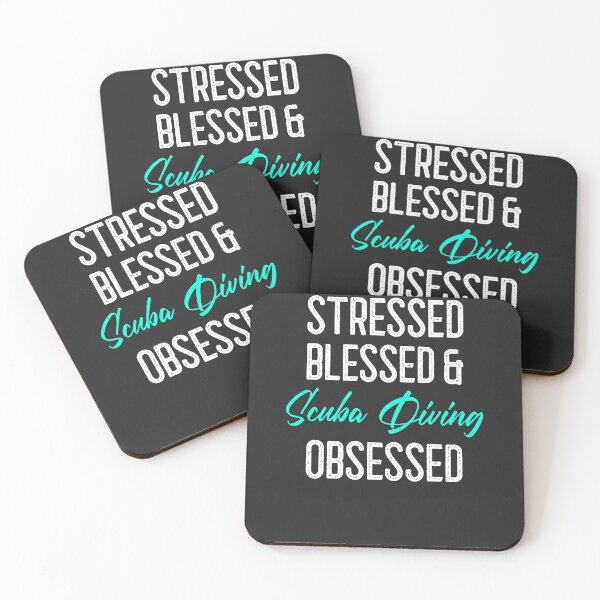 Item preview, Stressed Blessed & Scuba Diving Obsessed designed and sold by EricJP.