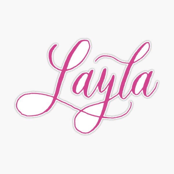 Layla - Modern Calligraphy Name Design Tote Bag for Sale by Chee Sim