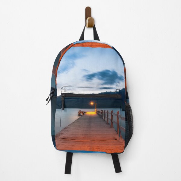 Item preview, Moon rising at Glenorchy Wharf, New Zealand. designed and sold by Danielasphotos.